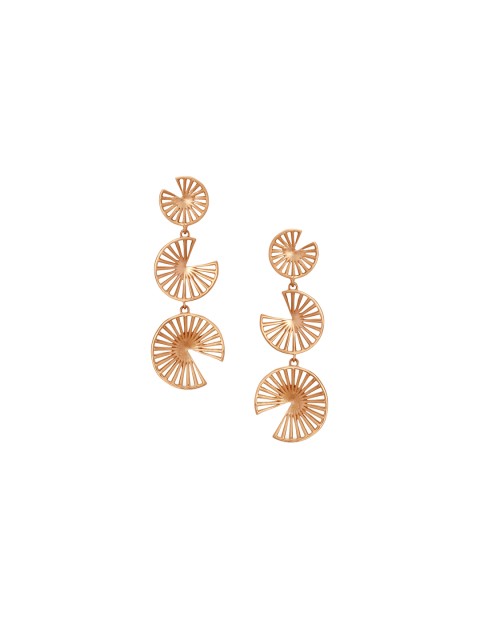 

Mia by Tanishq Women 14KT Gold Earrings in Drop Down Style, Rose gold
