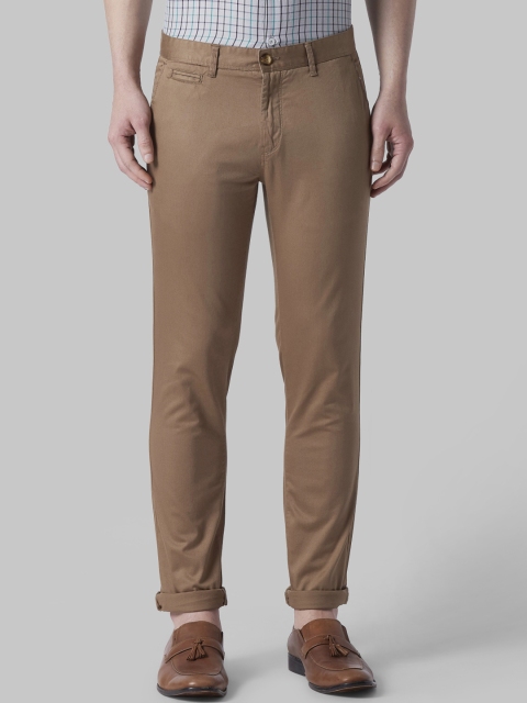 

Park Avenue Men Brown Solid Regular Fit Regular Trousers