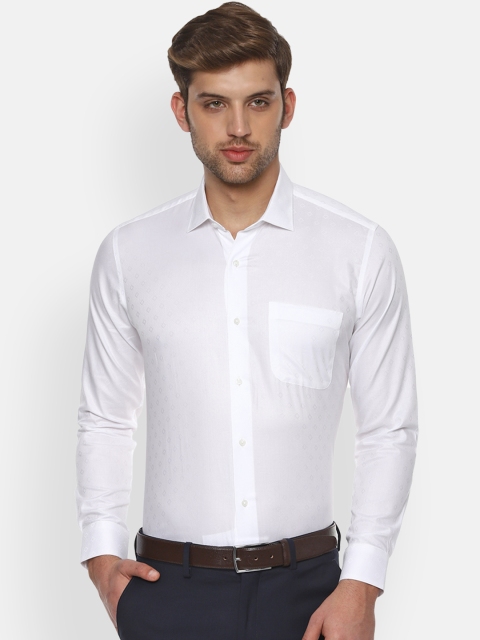 

Van Heusen Men White Slim Fit Solid Formal Shirt