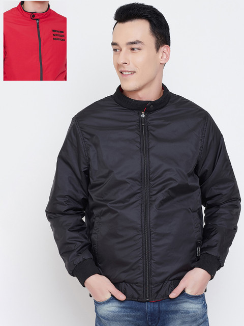 

Okane Men Red Solid Reversible Puffer Jacket