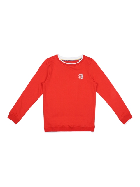 

Allen Solly Junior Boys Red Solid Sweatshirt