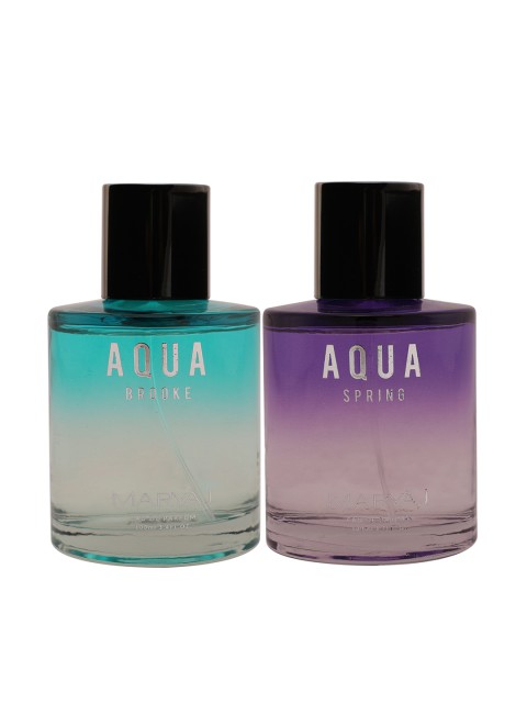 

Maryaj Set of 2 Aqua Brooke EDP & Aqua Spring EDP 100ML, Sea green