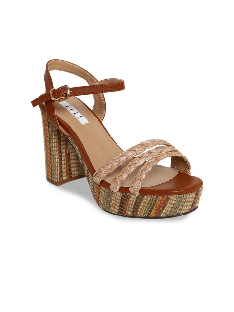 

ELLE Women Brown Solid Heels