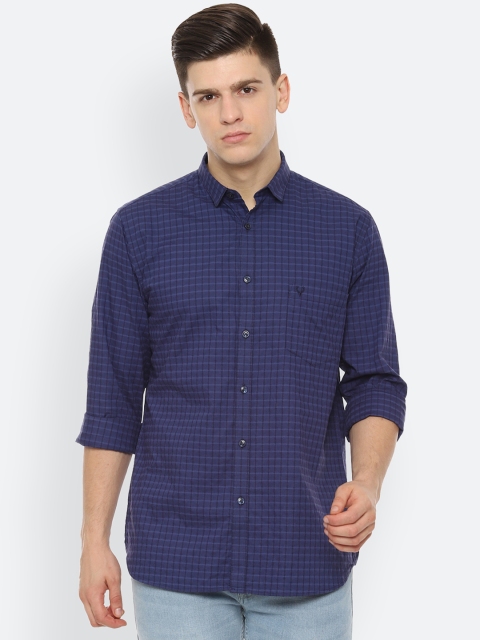 

Allen Solly Men Blue Sport Slim Fit Checked Casual Shirt