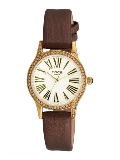 

FOCE Women Cream-Coloured Analogue Watch FAWW17GGL