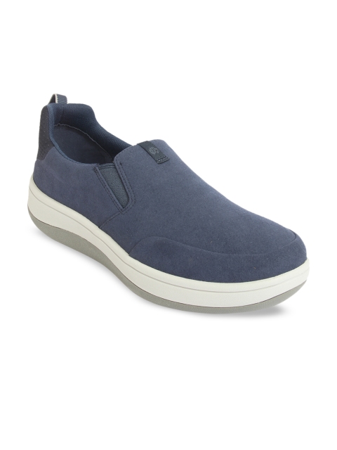 

Clarks Men Navy Blue Solid Slip-On Sneakers