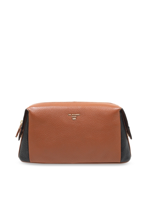 

Da Milano Brown Textured Leather Clutch