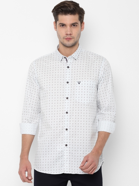 

Allen Solly Men White & Black Slim Fit Printed Casual Shirt
