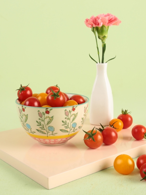

Chumbak White Stoneware Bowls Set