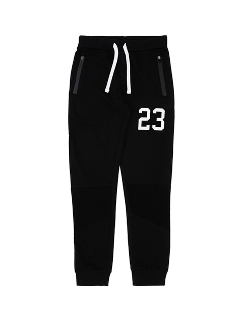 

Pantaloons Junior Boys Black & White Solid Joggers