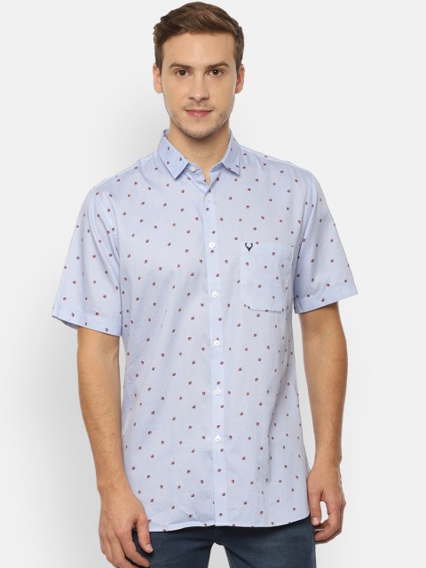 

Allen Solly Men Blue & Red Printed Slim Fit Casual Shirt