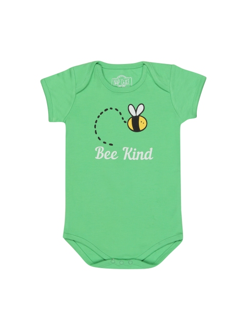 

Nap Chief Kids Green Printed Romper