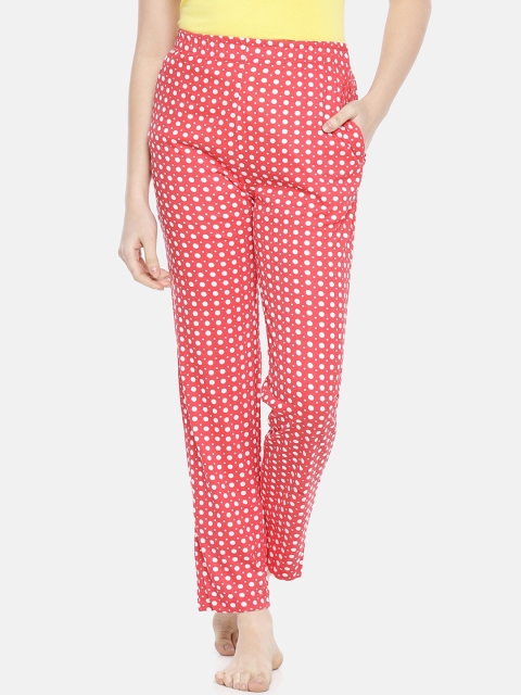 

Dollar Missy Women Red & White Printed Lounge Pants