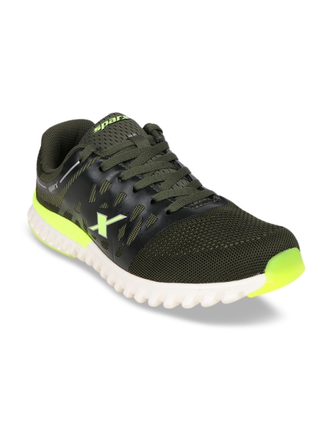 

Sparx Men Olive Green Mesh Running Shoes