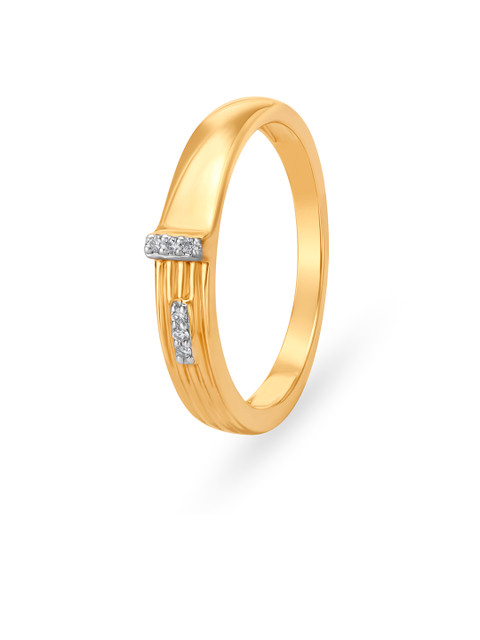 

Mia by Tanishq Women 14KT Gold Ring in Unique-Design with Diamonds