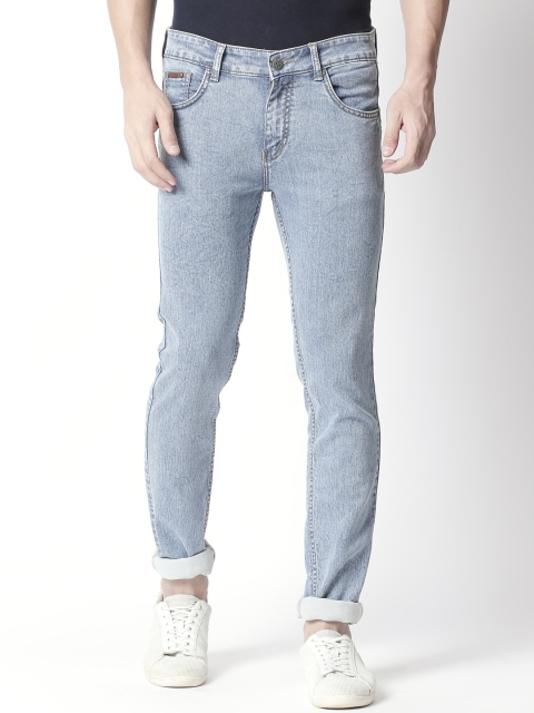 

BOLTS and BARRELS Men Blue Slim Fit Low-Rise Clean Look Stretchable Jeans