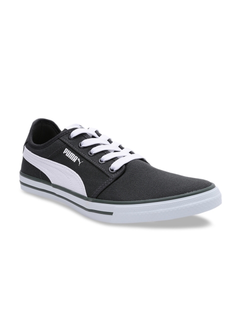 

Puma Men Black & White Colourblocked Dalian IDP Dark Shadow Sneakers