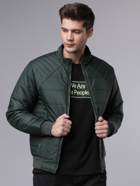 

HIGHLANDER Men Green Solid Puffer Jacket