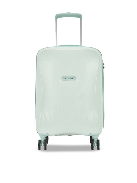 

Caprese Green Solid PARISIAN Hard-Sided Cabin Trolley Suitcase