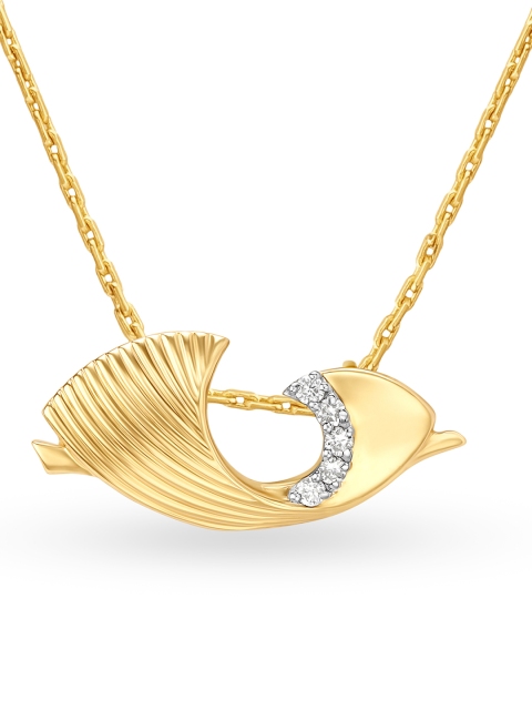 

Mia by Tanishq Women Dolphin Shaped Pendant in 14KT Gold