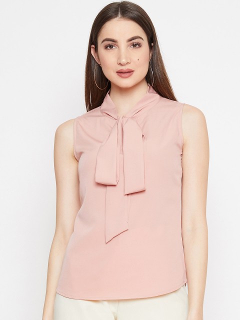 

Berrylush Women Pink Solid Top
