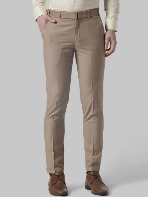 

Park Avenue Men Beige Regular Fit Solid Regular Trousers