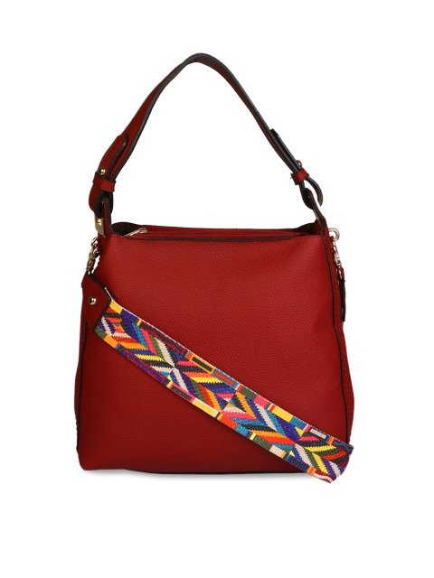 

red pout Red & Black Solid Handheld Bag