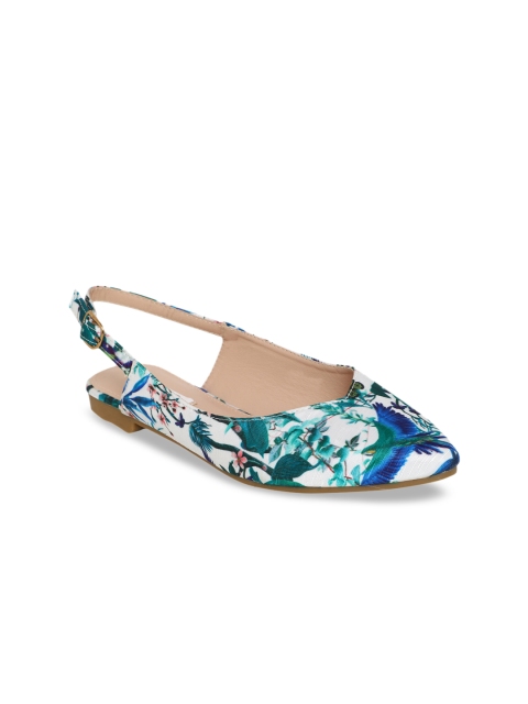 

ELLE Women White Printed Flats