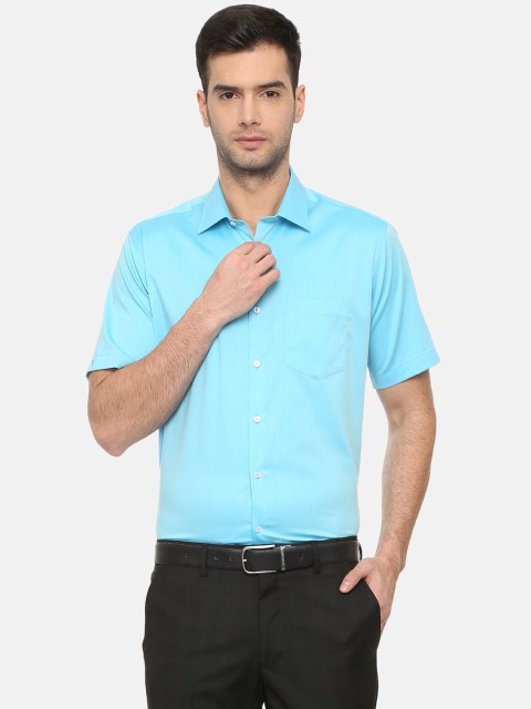 

Van Heusen Men Blue Regular Fit Solid Formal Shirt
