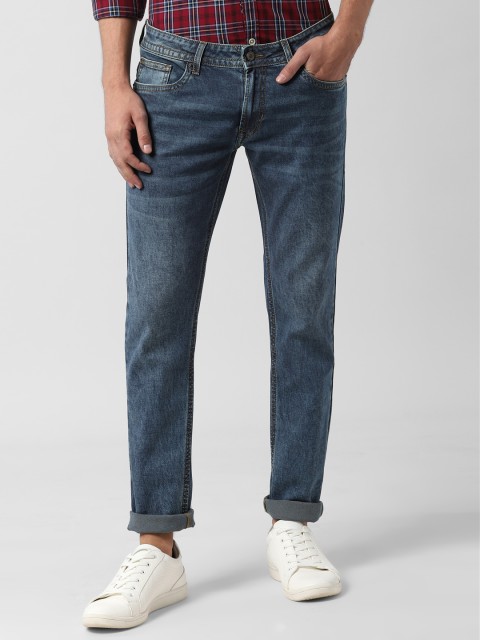 

Peter England Casuals Men Blue Skinny Fit Mid-Rise Clean Look Stretchable Jeans