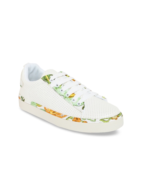 

ELLE Women White Perforated Sneakers