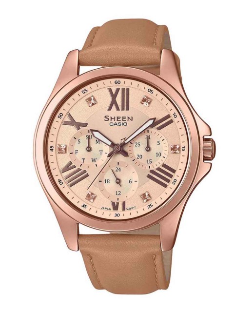 

Casio Sheen Women Rose Gold Analogue watch SH214 SHE-3806GL-9AUDR