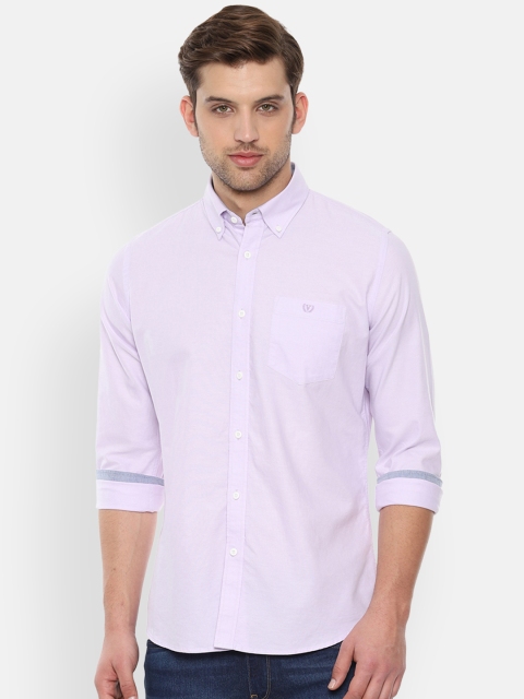 

Van Heusen Sport Men Purple Slim Fit Solid Casual Shirt
