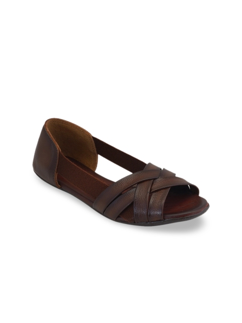 

pelle albero Women Brown Leather Loafers