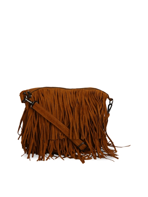 

red pout Brown Solid Sling Bag