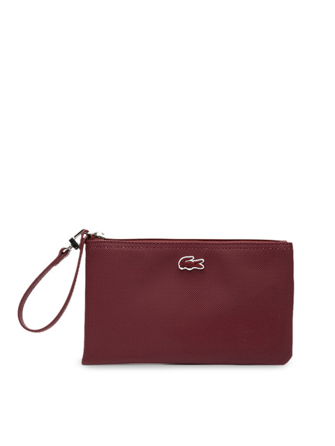 

Lacoste Maroon Solid Purse