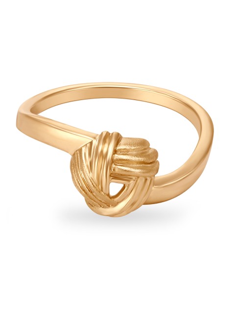 

Mia by Tanishq Women Woven Design 14KT Gold Ring