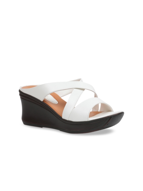 

pelle albero Women White Solid Heels