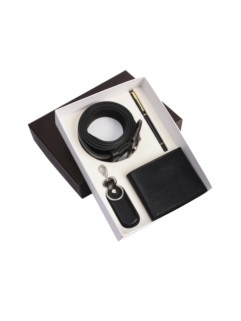 

BuckleUp Men Black Accessory Gift Set