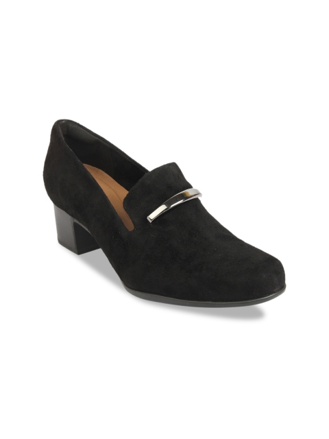 

Clarks Women Black Solid Pumps