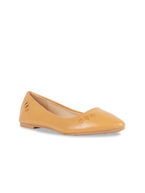 

Addons Women Beige Solid Ballerinas