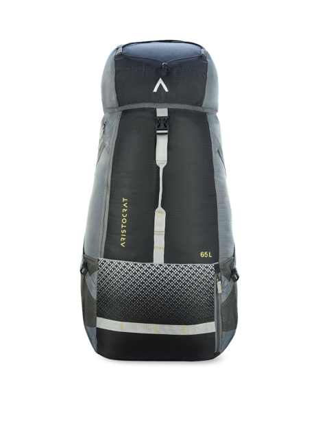 

Aristocrat ASCENT Unisex Black & Grey Colourblocked Medium Rucksack