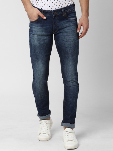 

Peter England Casuals Men Blue Skinny Fit Mid-Rise Clean Look Stretchable Jeans