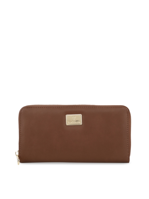 

Van Heusen Women Brown Solid Zip Around Wallet