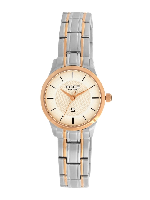 

FOCE Women Cream-Coloured Analogue Watch