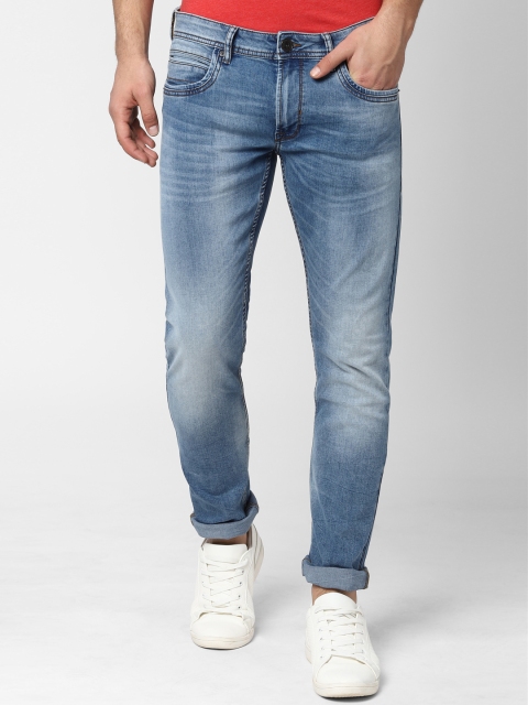 

Peter England Casuals Men Blue Skinny Fit Mid-Rise Clean Look Stretchable Jeans