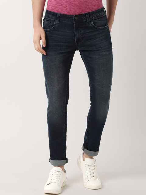 

Peter England Casuals Men Blue Slim Fit Mid-Rise Clean Look Stretchable Jeans