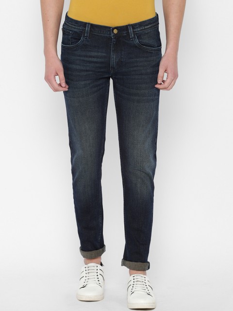 

Allen Solly Men Navy Blue Skinny Fit Mid-Rise Clean Look Stretchable Jeans