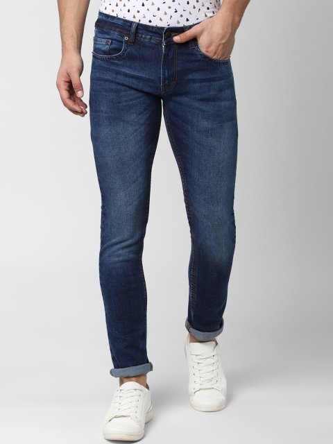 

Peter England Casuals Men Blue Skinny Fit Mid-Rise Clean Look Stretchable Jeans