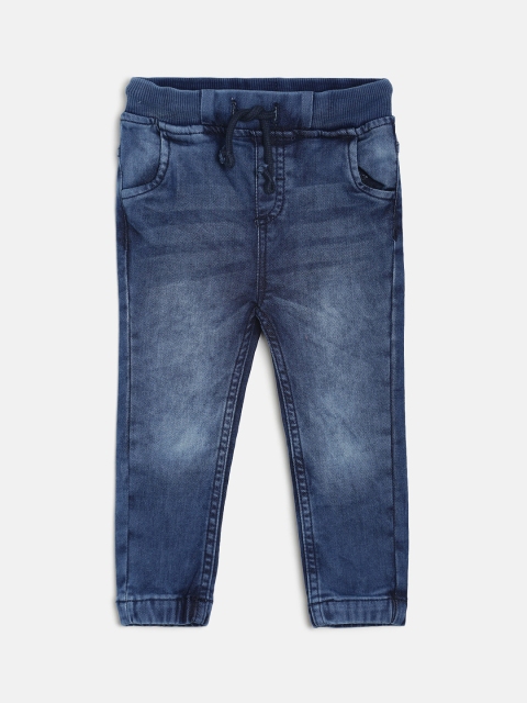 

MINI KLUB Boys Blue Regular Fit Mid-Rise Clean Look Stretchable Jeans